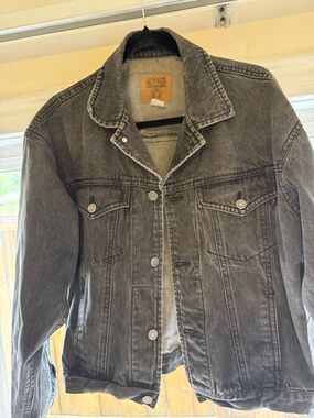 GAP Vintage-Style Black Wash Denim Jacket